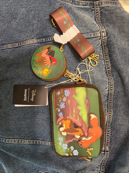 Loungefly Handbags - Loungefly The Fox and the Hound Crossbody and Coin Pouch